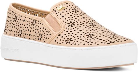 michael kors womens trent slip on leather low top slip